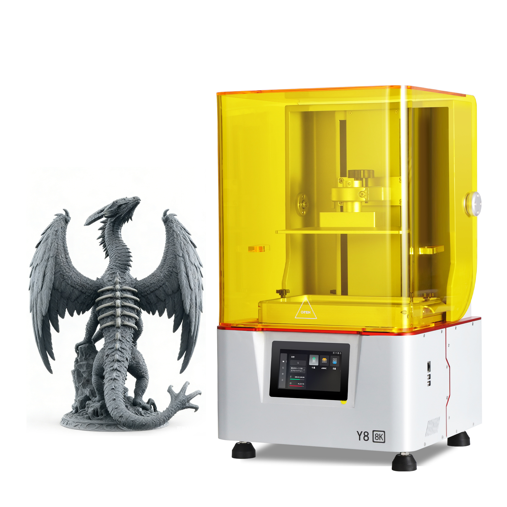 verificação final e embalagem de impressora 3D de resina