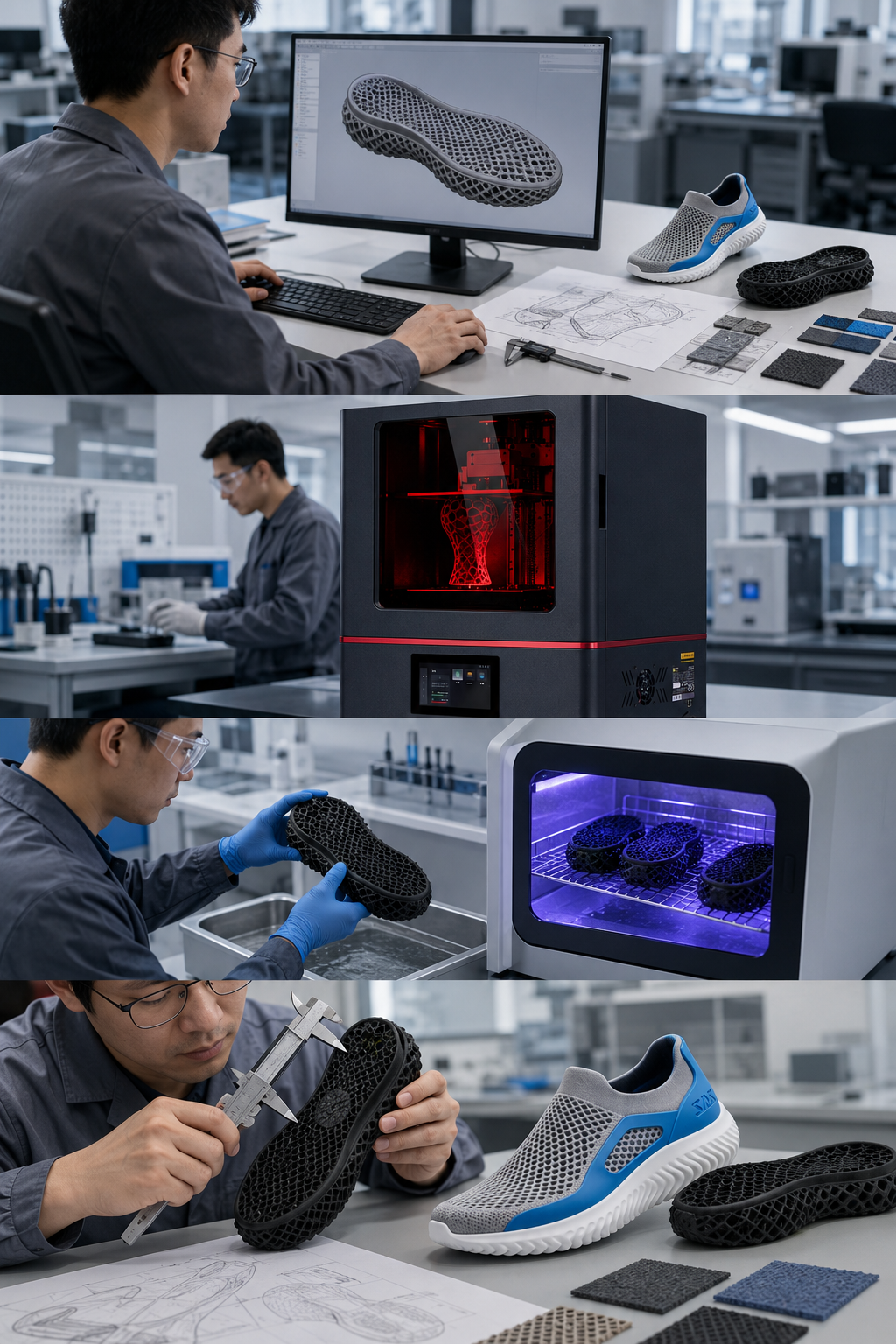 como criar um protótipo de calçado com impressão 3d em resina