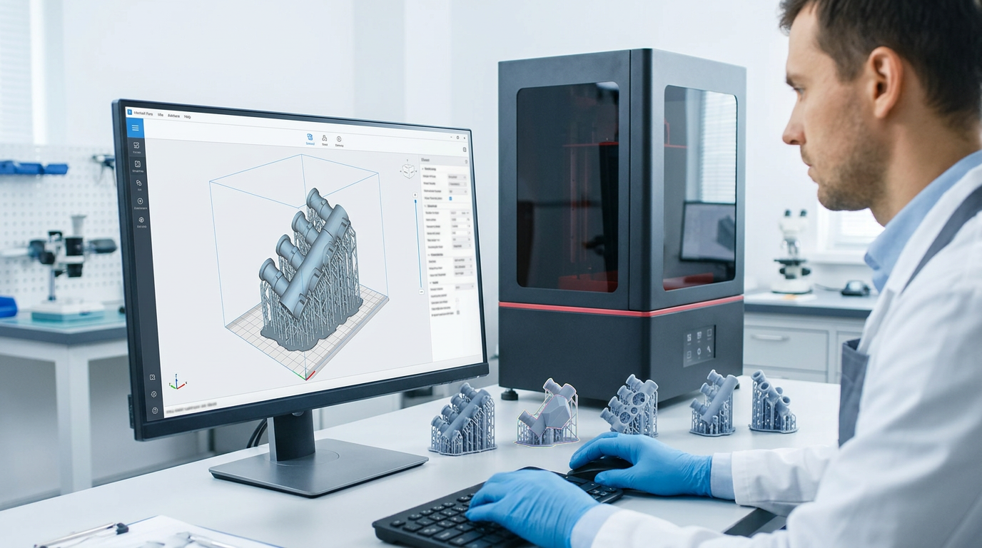 como preparar arquivos para impressão 3d em resina orientação, suportes e ilhas