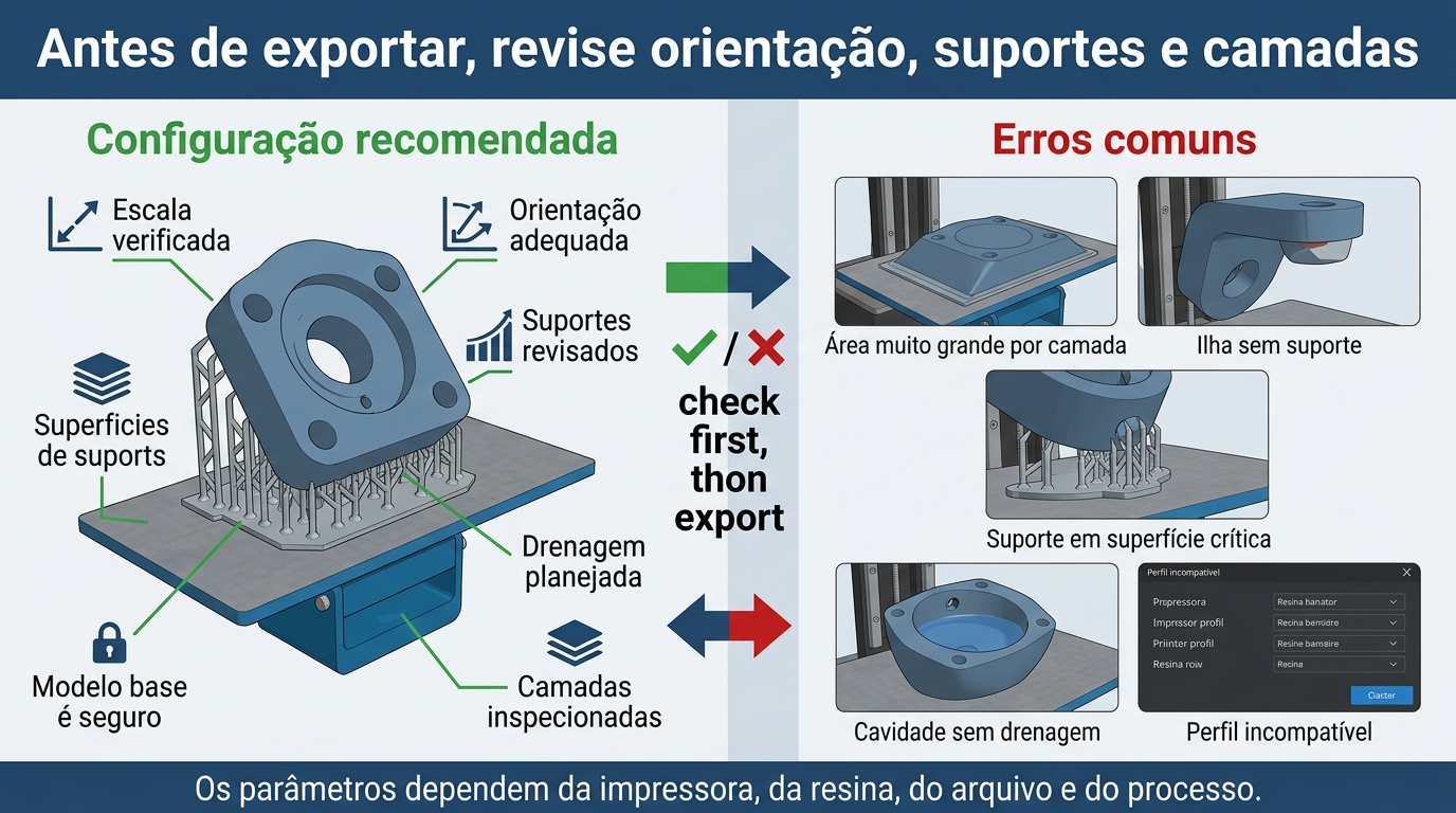 erros comuns ao fatiar arquivos para impressão 3d em resina