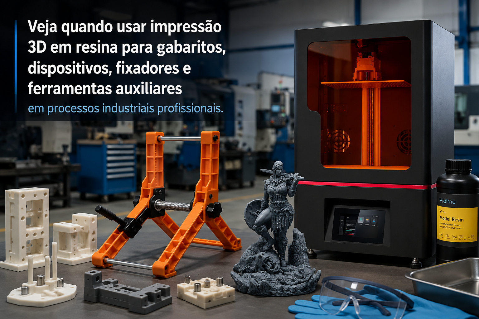 impressão 3d para gabaritos e dispositivos industriais