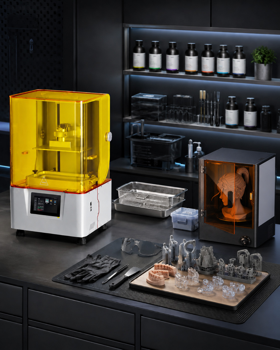 impressora 3D de resina, materiais e pós-processamento YDM 3D