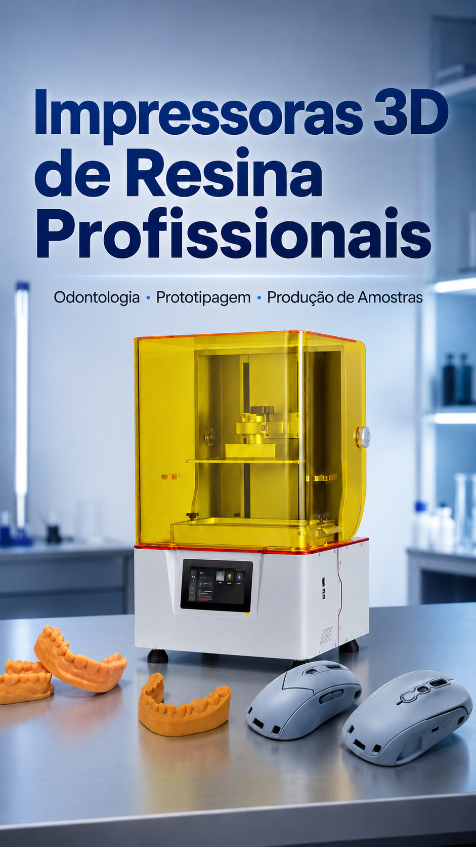 impressora 3D de resina profissional para odontologia e indústria