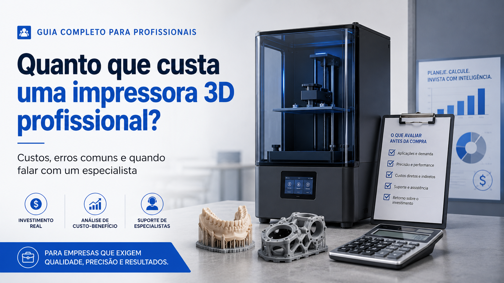 quando falar com custa uma impressora 3d profissional